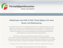 Tablet Screenshot of forstahjalpenkonsulten.se